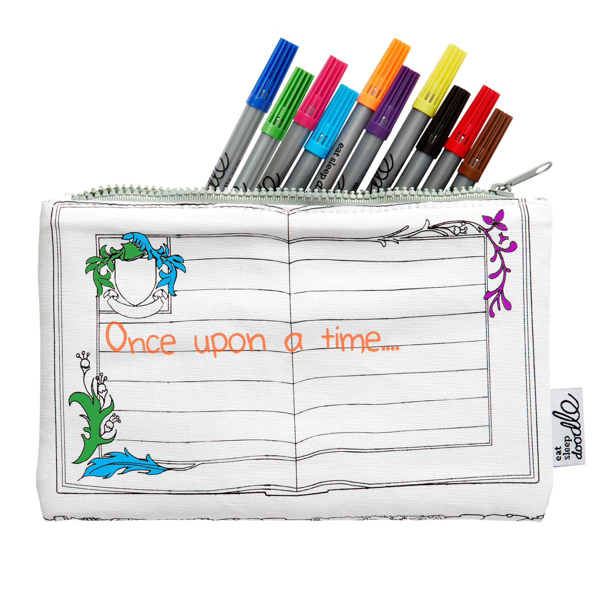 space explorer pencil case - color in & learn – eatsleepdoodle (USA)