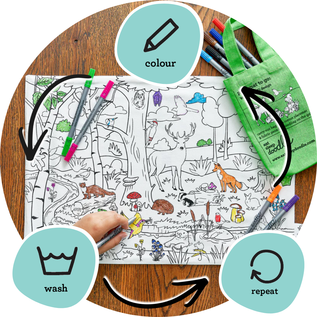 Reusable colouring activities for kids