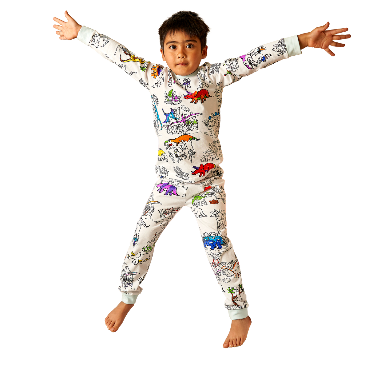 color-in pajamas