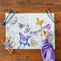 butterfly colouring sheet for Christmas