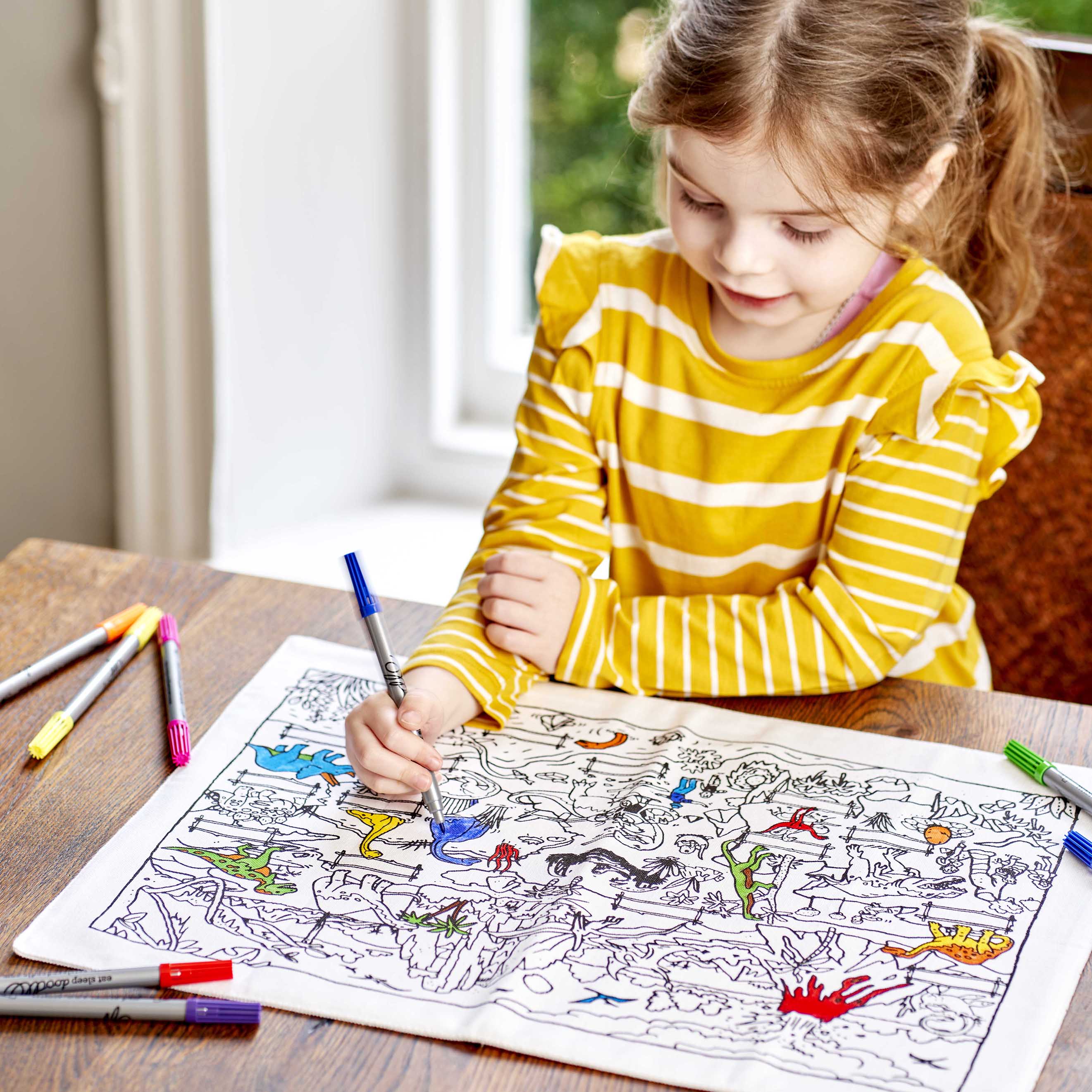 colour in dinosaur Gift for goddaughter