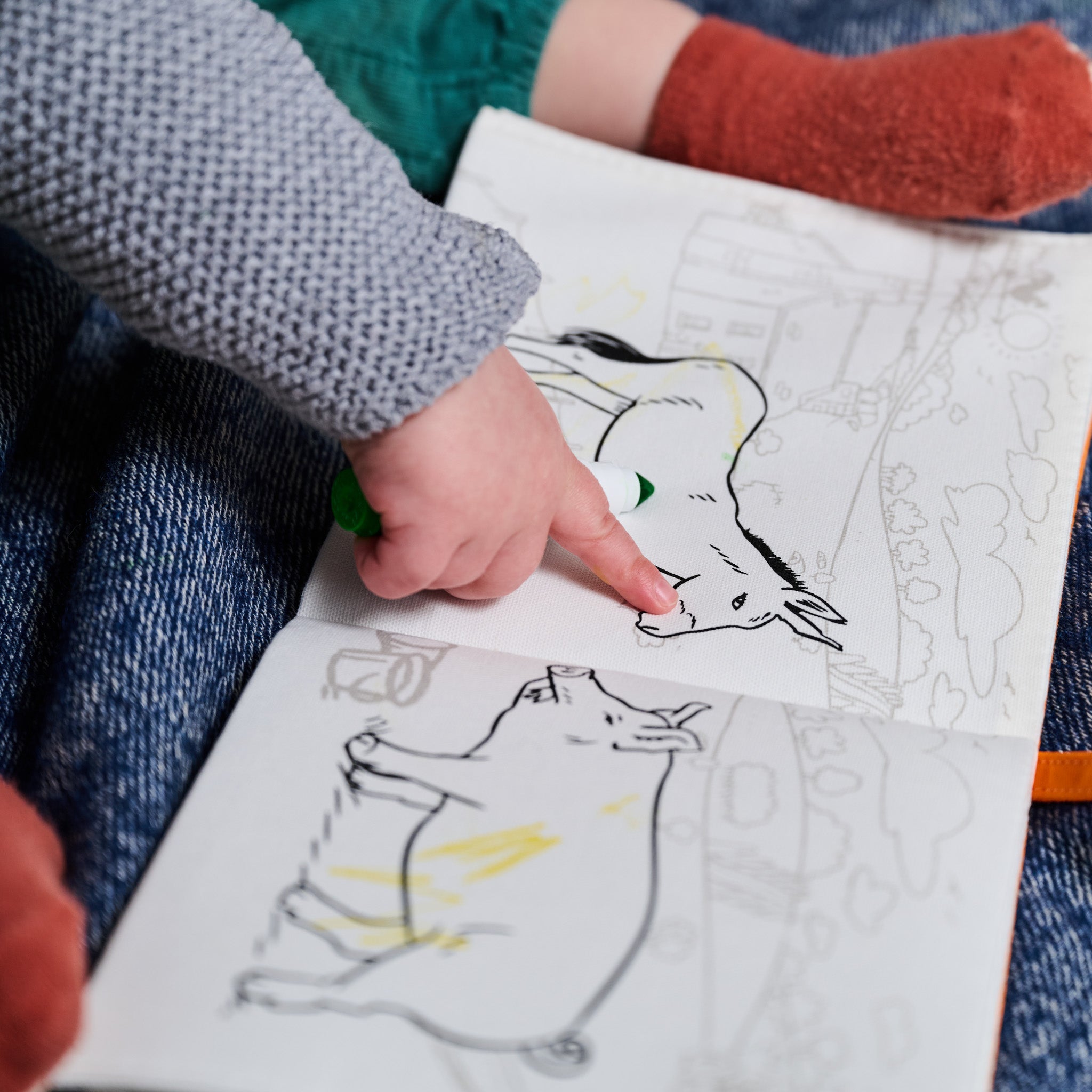 Livre de coloriage sur la ferme