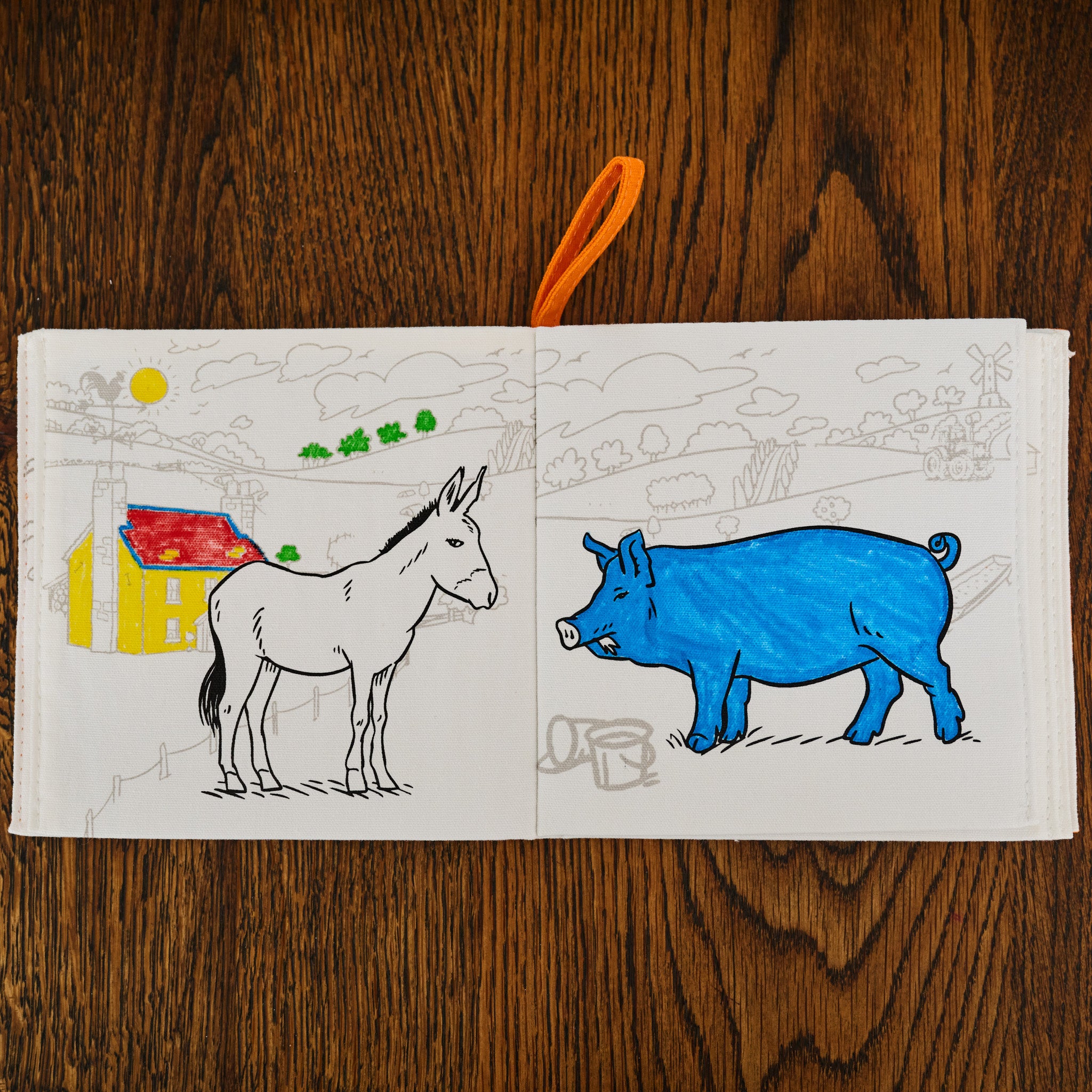 Livre de coloriage sur la ferme
