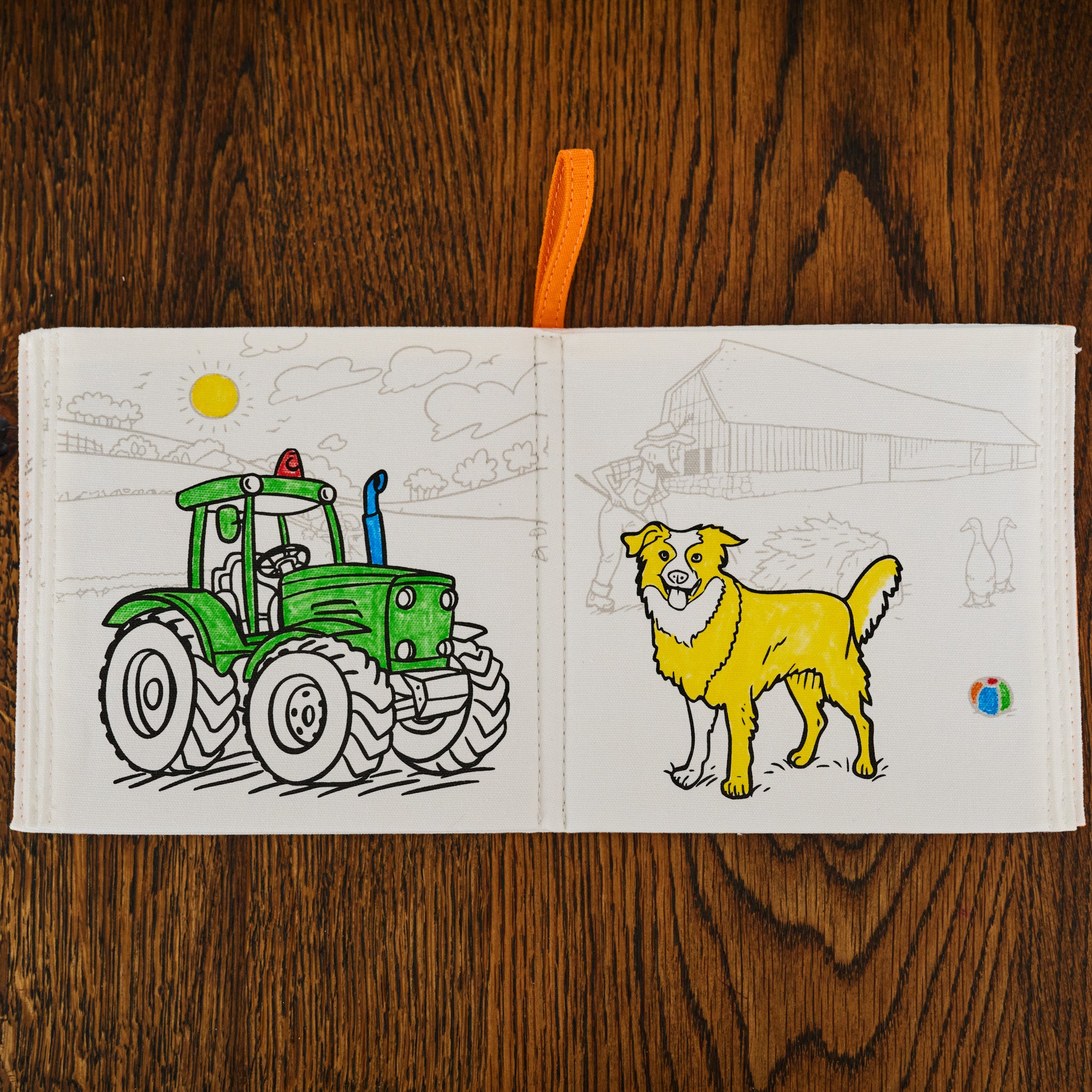 Livre de coloriage sur la ferme