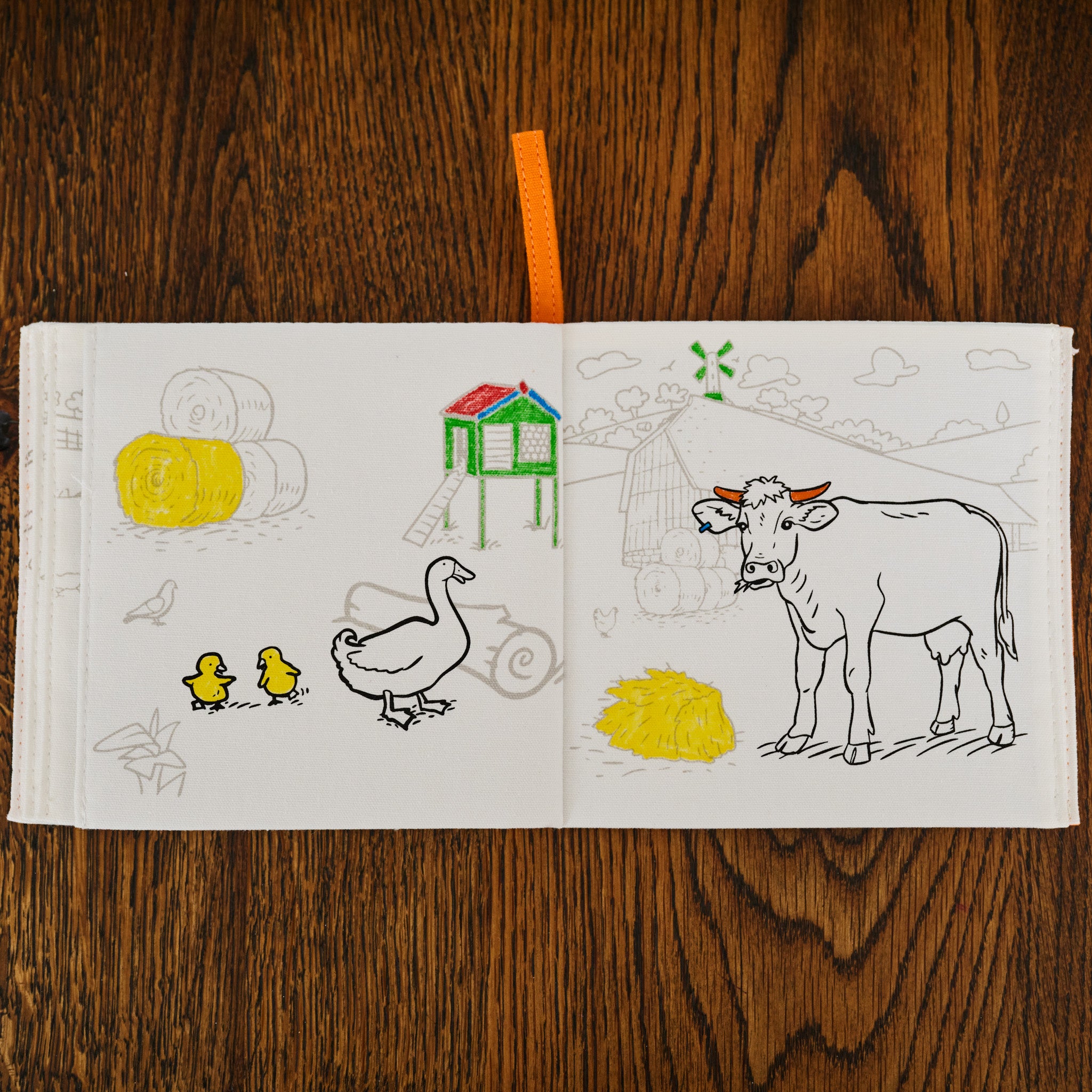 Livre de coloriage sur la ferme