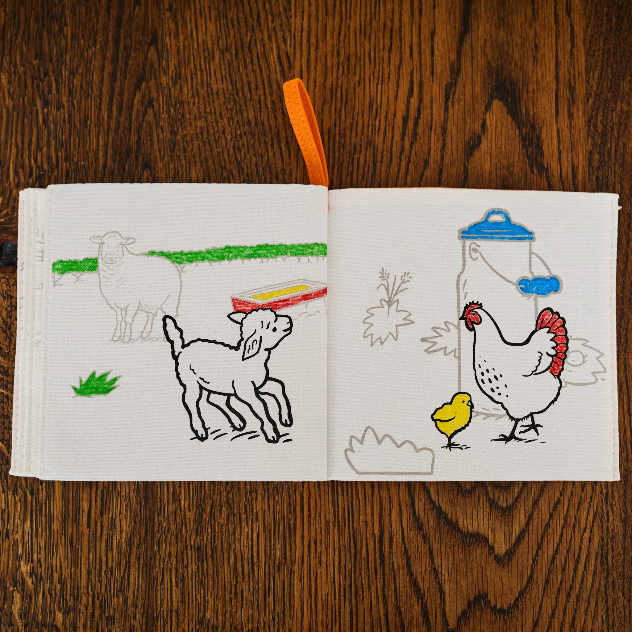 Livre de coloriage sur la ferme