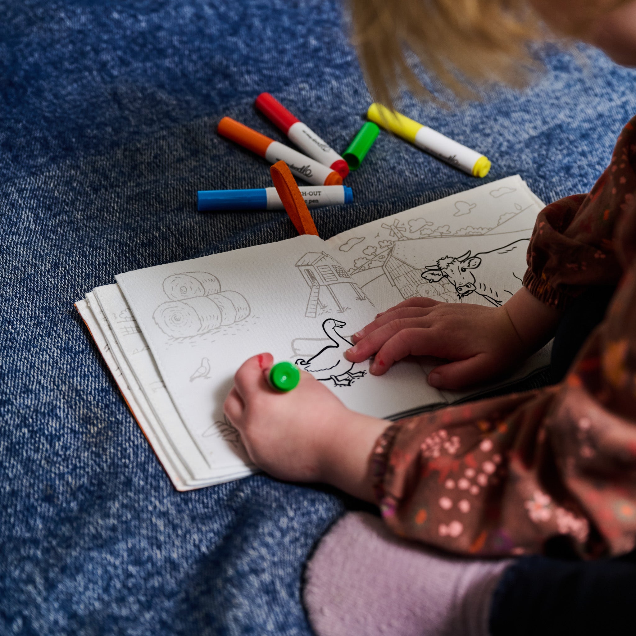 Livre de coloriage sur la ferme