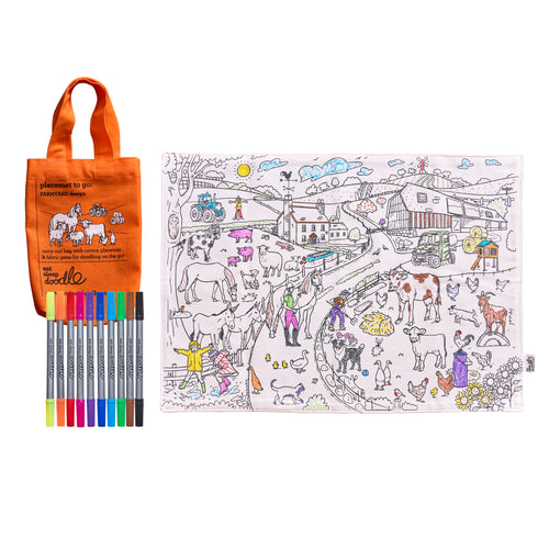 farmyard placemat to go