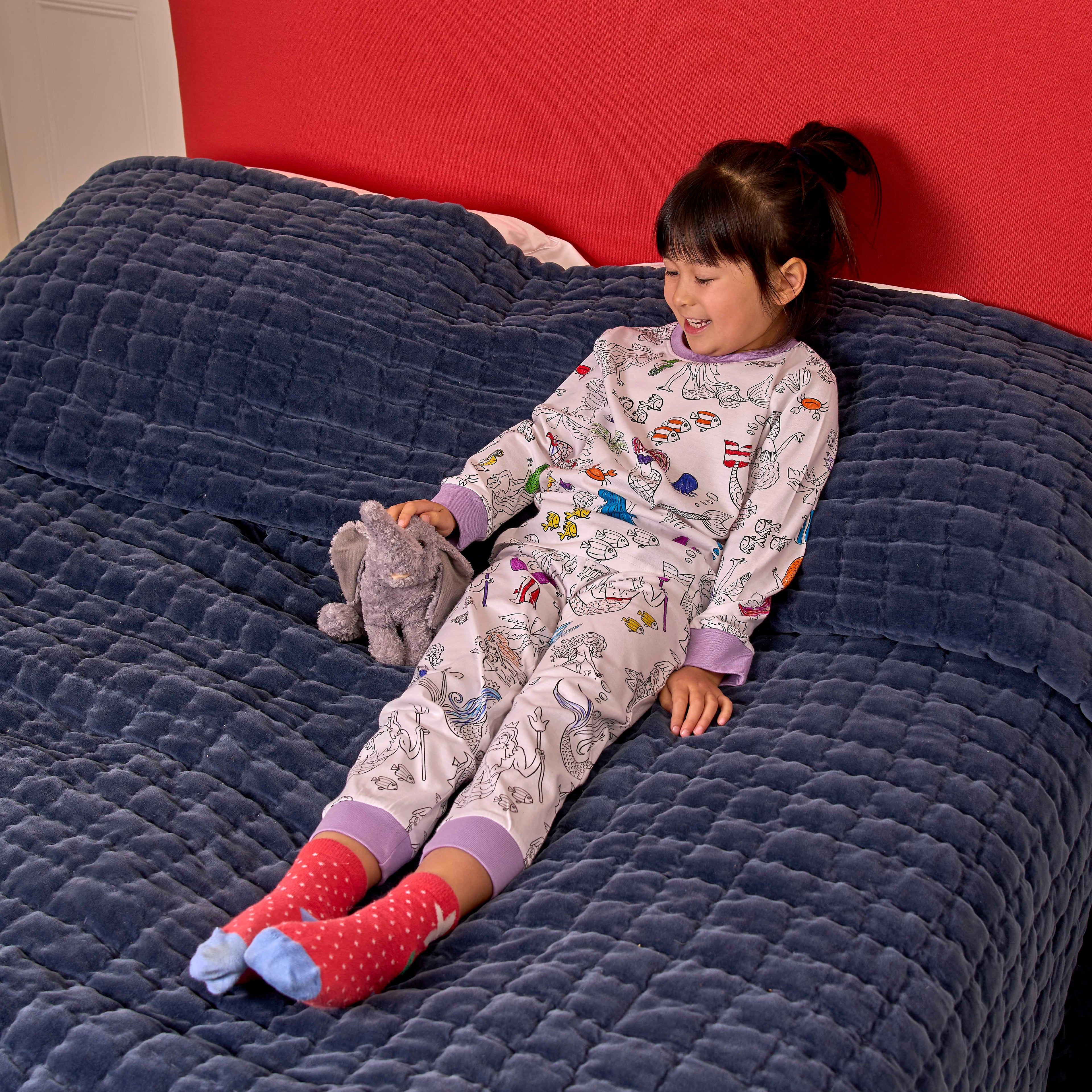 couleur sirène en pyjama