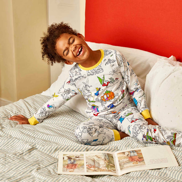 color your own pajamas - fairytales & legends