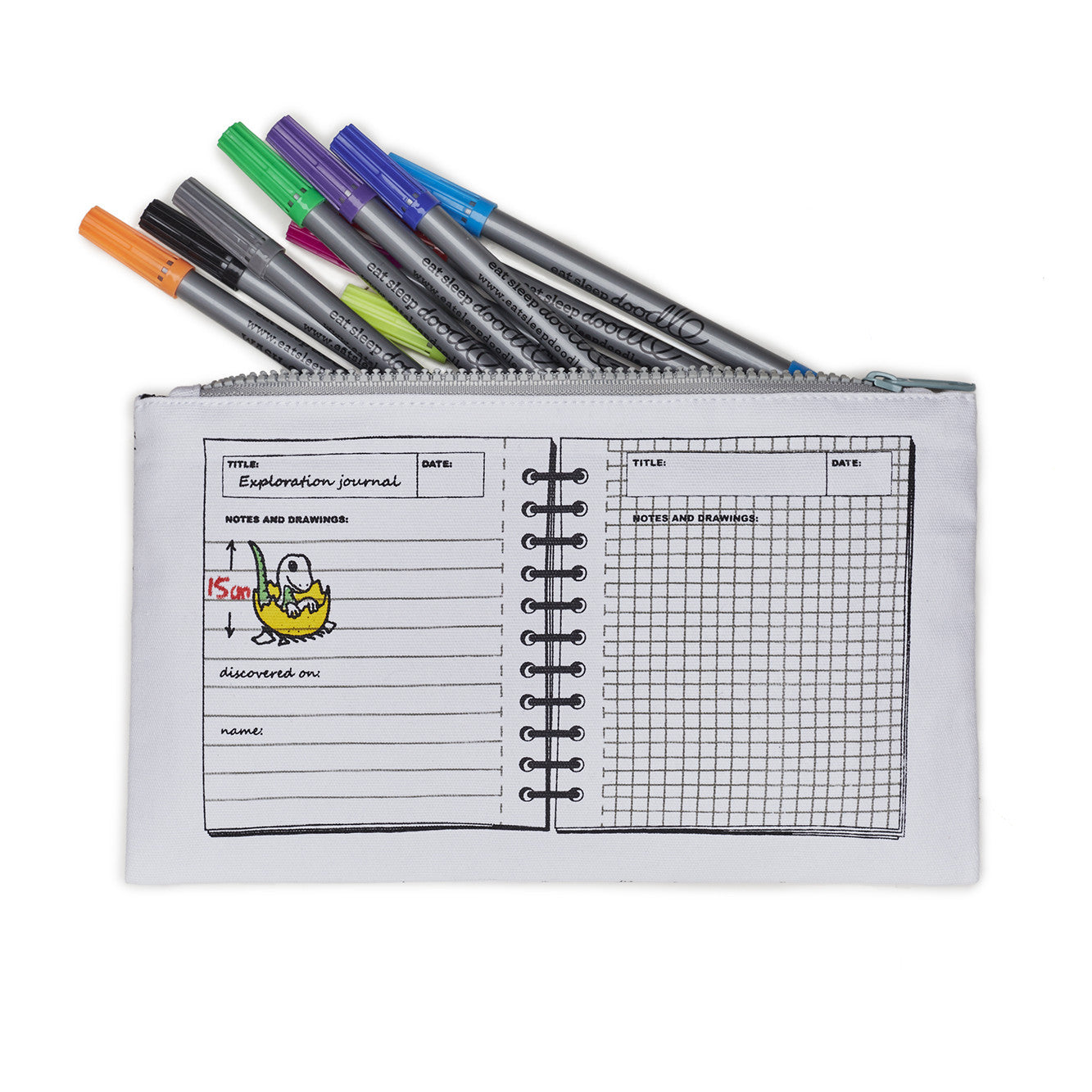 cool kids pencil case with pens Arty gift for xmas