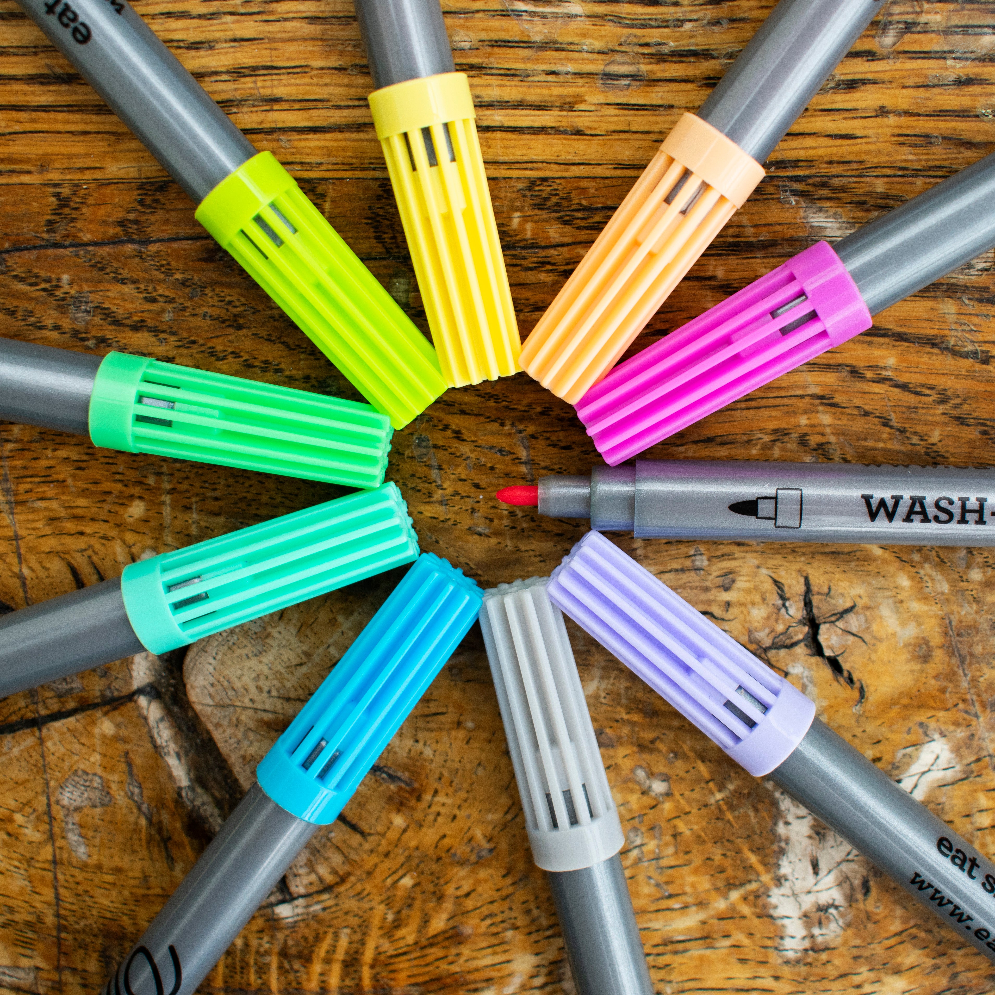 doodle wash-out marker set of 10