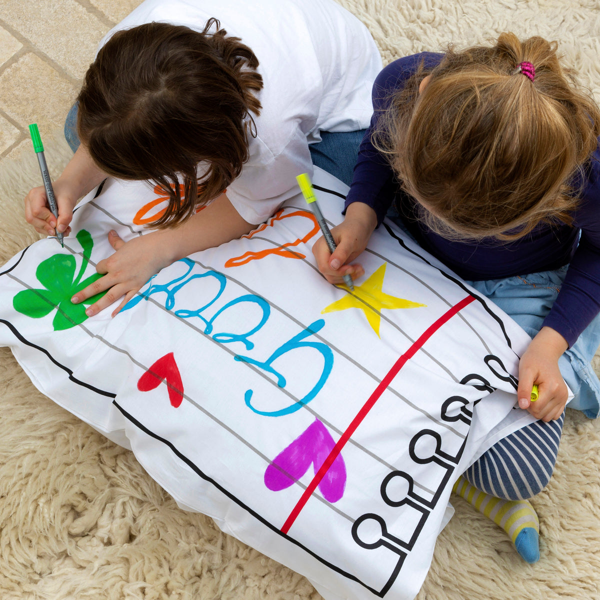 Doodle Pillowcase | Colour Your Own Pillowcase | eatsleepdoodle
