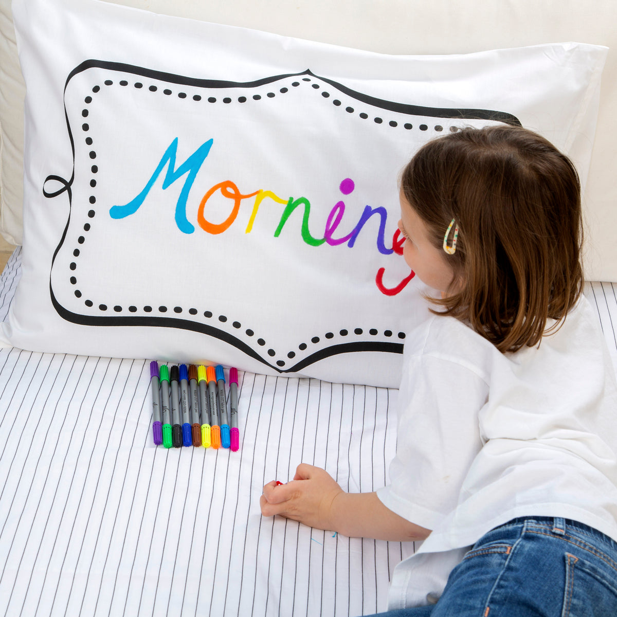 Doodle Pillowcase | Colour Your Own Pillowcase | eatsleepdoodle