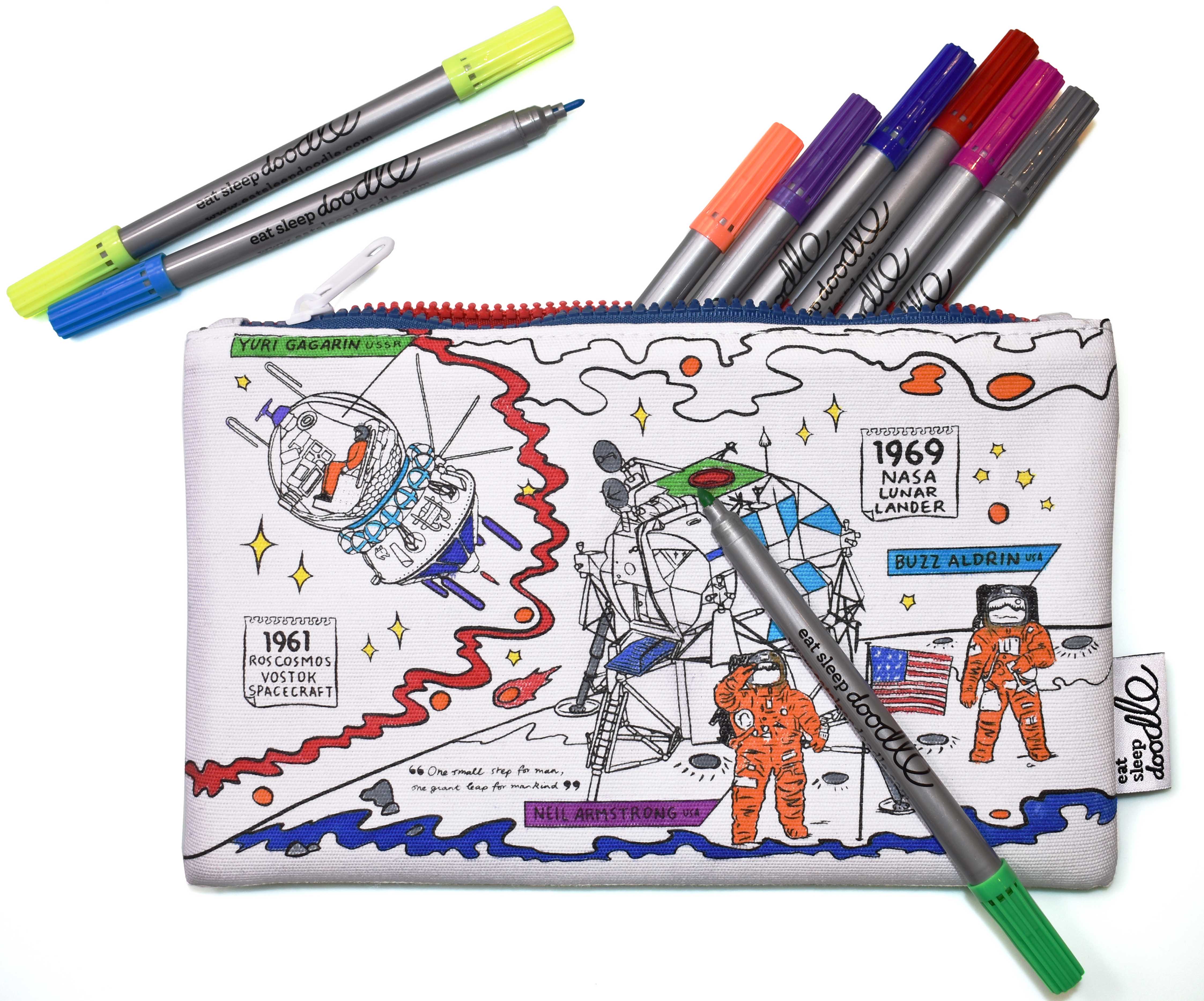 Cool Space-Inspired Pencils Case - ApolloBox